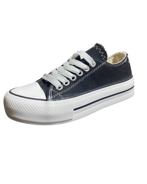 Converse plataforma negra